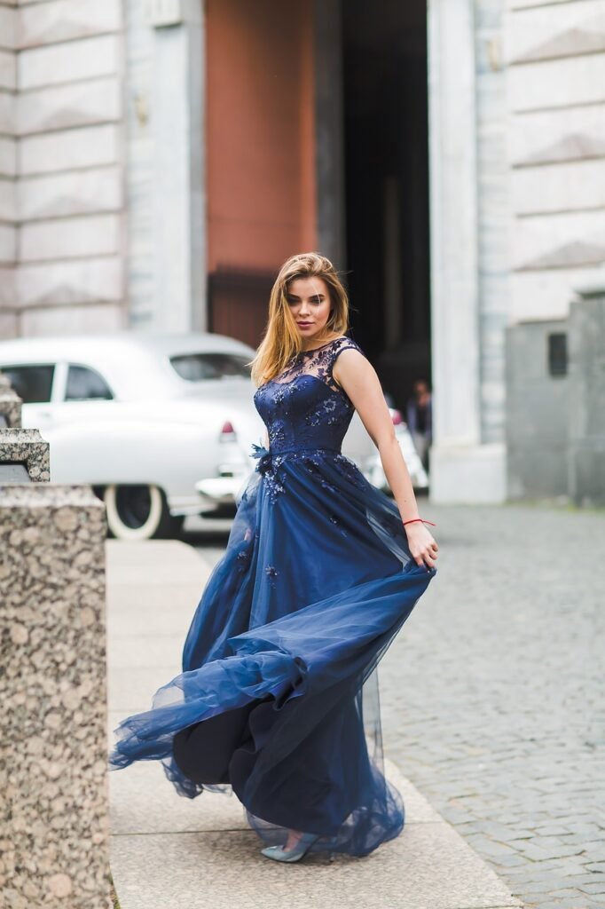 Blue dress