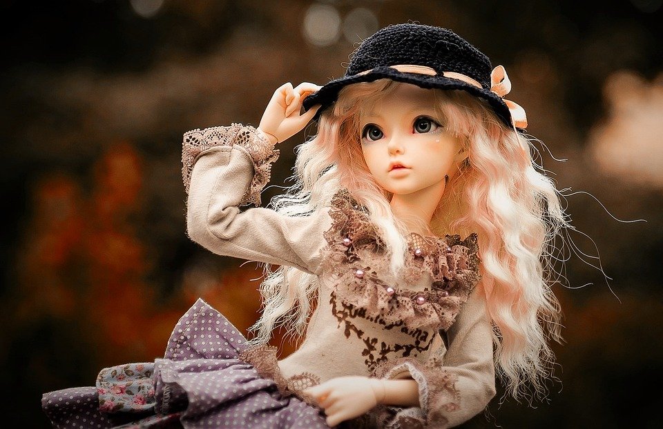 barbie doll blue dress