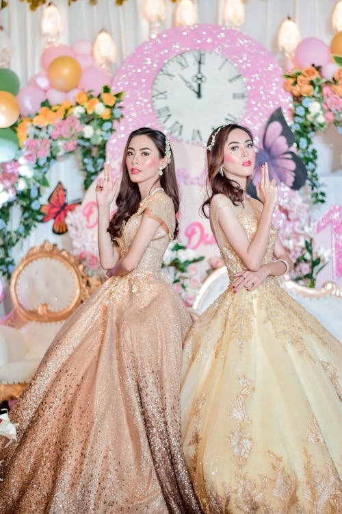 Gold quince dresses