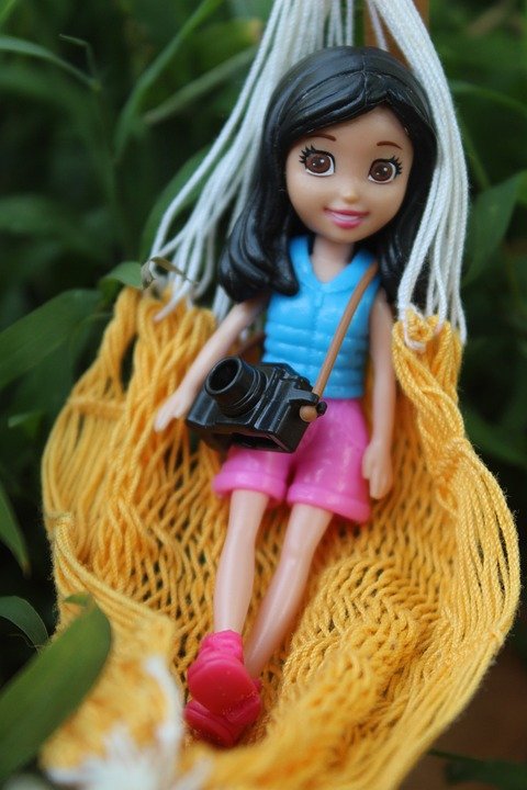 barbie doll blue dress