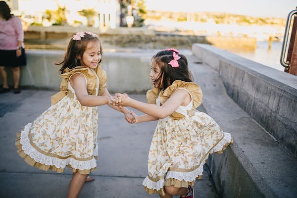 Girls smocked dresses