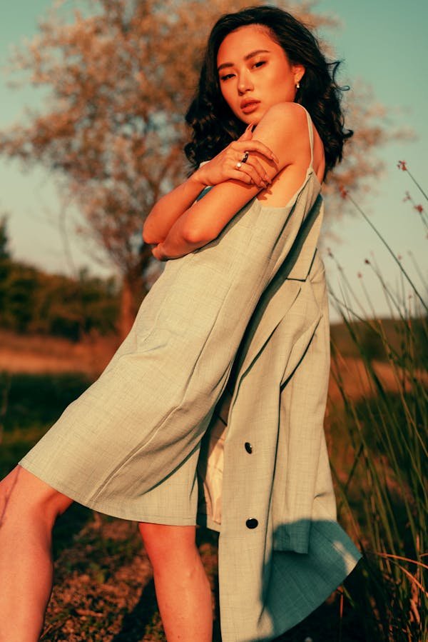 Cotton slip dress