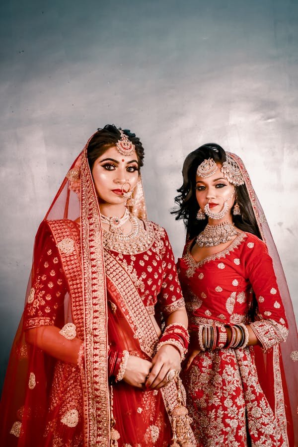 Black and red wedding dresses