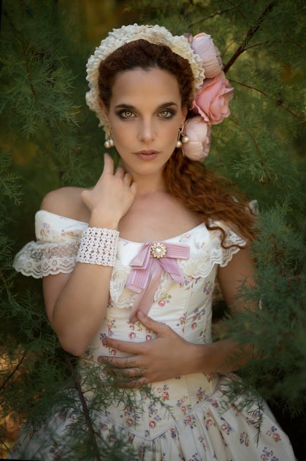 Chinese dress pink with flowers