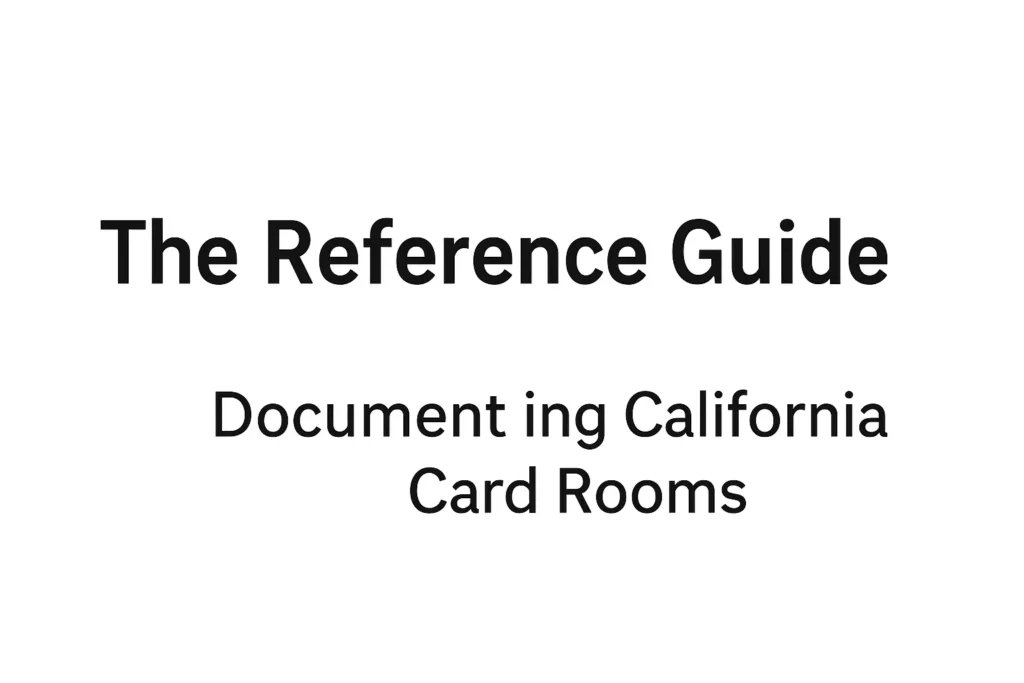 What is the richard edward staeffler memorial california card room